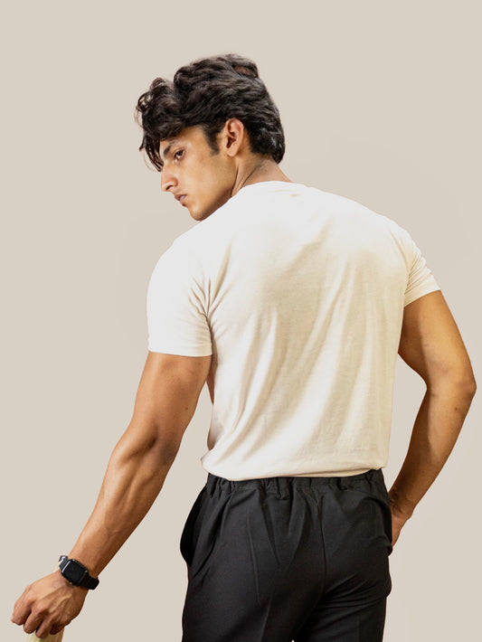 WHITE PLAIN T-SHIRT