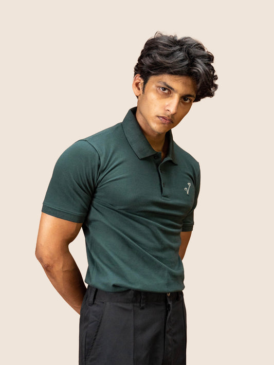 VALMERE POLO IN OLIVE GREEN