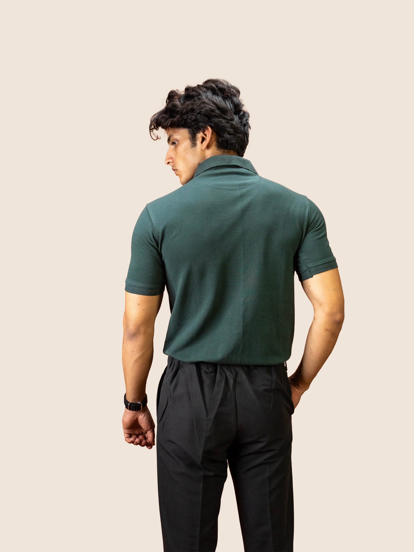 VALMERE POLO IN OLIVE GREEN