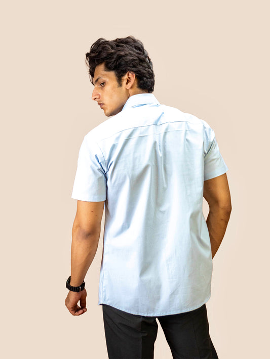 SKY BLUE BUTTON UP