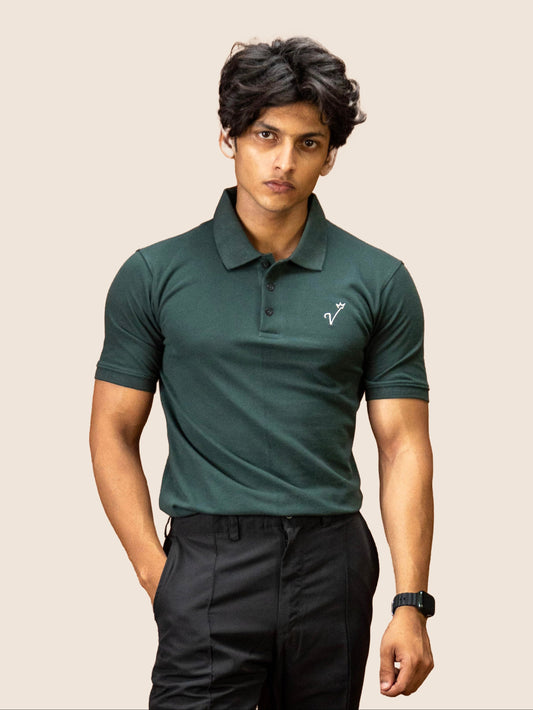 VALMERE POLO IN OLIVE GREEN